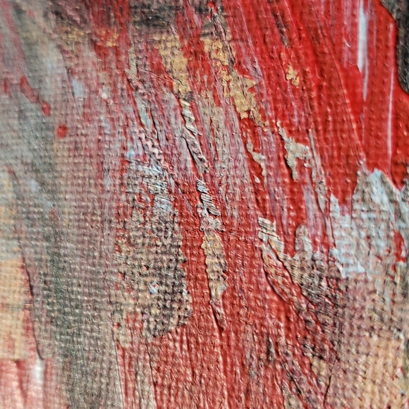 Handmade Wall Art! Acrylic Painting on Canvas Board. Titled: Abrasion - Picture 4 of 4